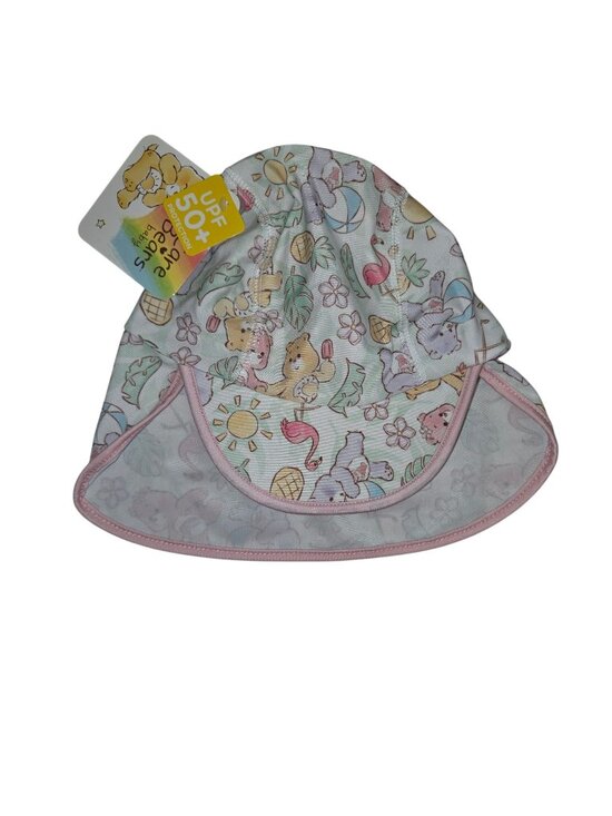 Care Bears Baby Other - Care Bears Baby UPF 50+ Swim Hat Pink Trim Pastel Print OSFM Sun Protection 4404